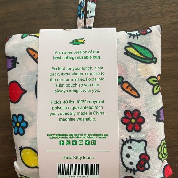 Hello Kitty Baggu Baby Reusable Bag - Pink and Multicolor - Picture 2 of 2